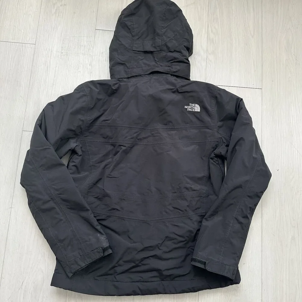 The North Face HyVent Womens Black Hooded Rain Jacket Size M - Picture 3 of 10
